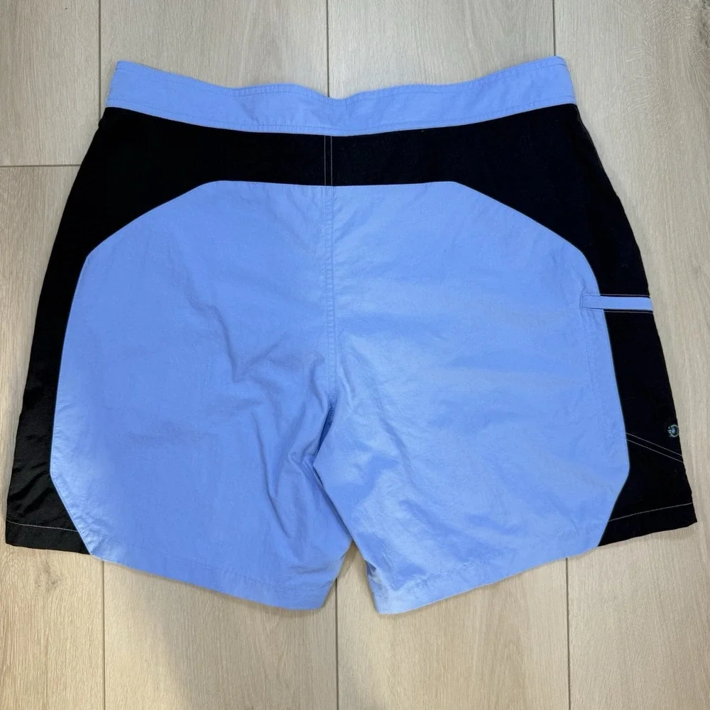 Y2K/VTG Brooks Brothers Country Club ProSport Blue Swim Trunks Mens W38 Nylon